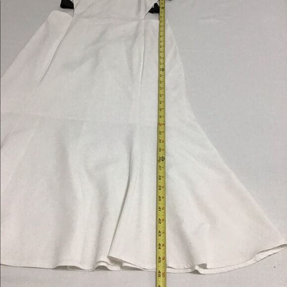 NBD White Midi Cut Out Sides Fit And Flare Dress Size Large - Picture 12 of 12